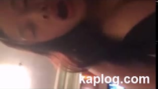 Chinese big tits chick rides her man