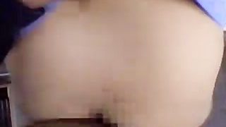 Chinese office clerk suck & fuck during phone call