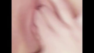 Cute Chinese girl in cosplay, playing her tinny pinky pussy.