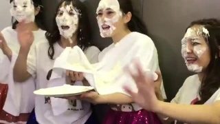 pie in the face japanese idol