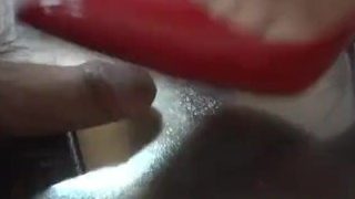 Chinese femdom | red high heels footjob | siren trampling