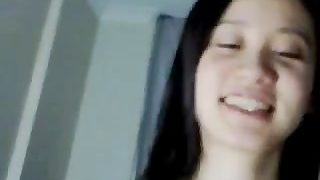 Chinese girl with big tits riding cock