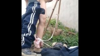 Chinese Village Hooker at Work – Street Corner Fuck