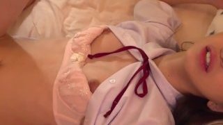 時間停止シリーズ　小柄なJKが逆流する程中出しされ、イキ狂うＷ