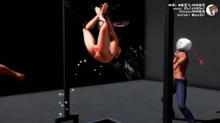 【2段階】裸体鞭刑拷问室-Naked torture room-裸拷問室