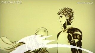 最强作画！沙画动画还原一拳超人经典师徒大战，全网唯一用沙子画动画的uP主，全程燃爆！-一拳超人2