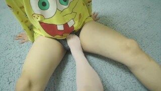 Chinese femdom mistress pantyhose feet kicking and foot worship
